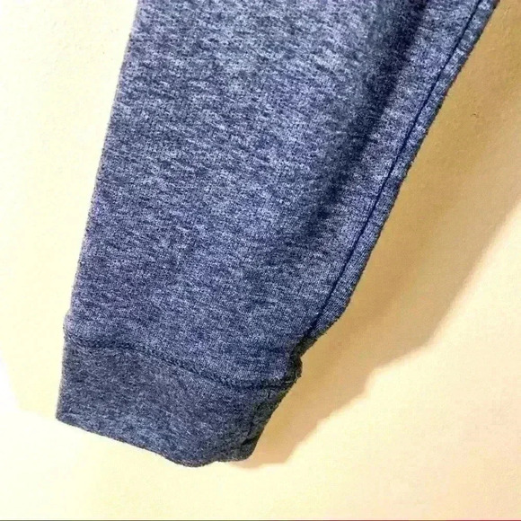 Lou & Grey Heather Gray Funnel Neck Kangaroo Pocket Banded Waist Size XS - Picture 10 of 11